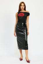 Load image into Gallery viewer, FITTED PENCIL SKIRT WITH SLIT
