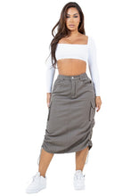 Load image into Gallery viewer, WOMEN FASHION DENIM LONG MAXI SKIRT
