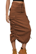 Load image into Gallery viewer, WOMEN FASHION DENIM LONG MAXI SKIRT
