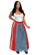 Load image into Gallery viewer, WOMEN FASHION DENIM LONG MAXI SKIRT
