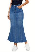 Load image into Gallery viewer, WOMEN FASHION DENIM MAXI SKIRTS
