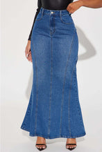 Load image into Gallery viewer, WOMEN FASHION DENIM MAXI SKIRTS
