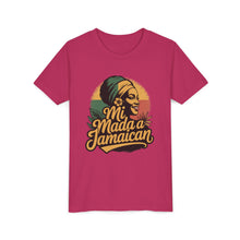 Load image into Gallery viewer, Youth Tee - "Mi Mada a Jamaican" Kids T‑Shirt
