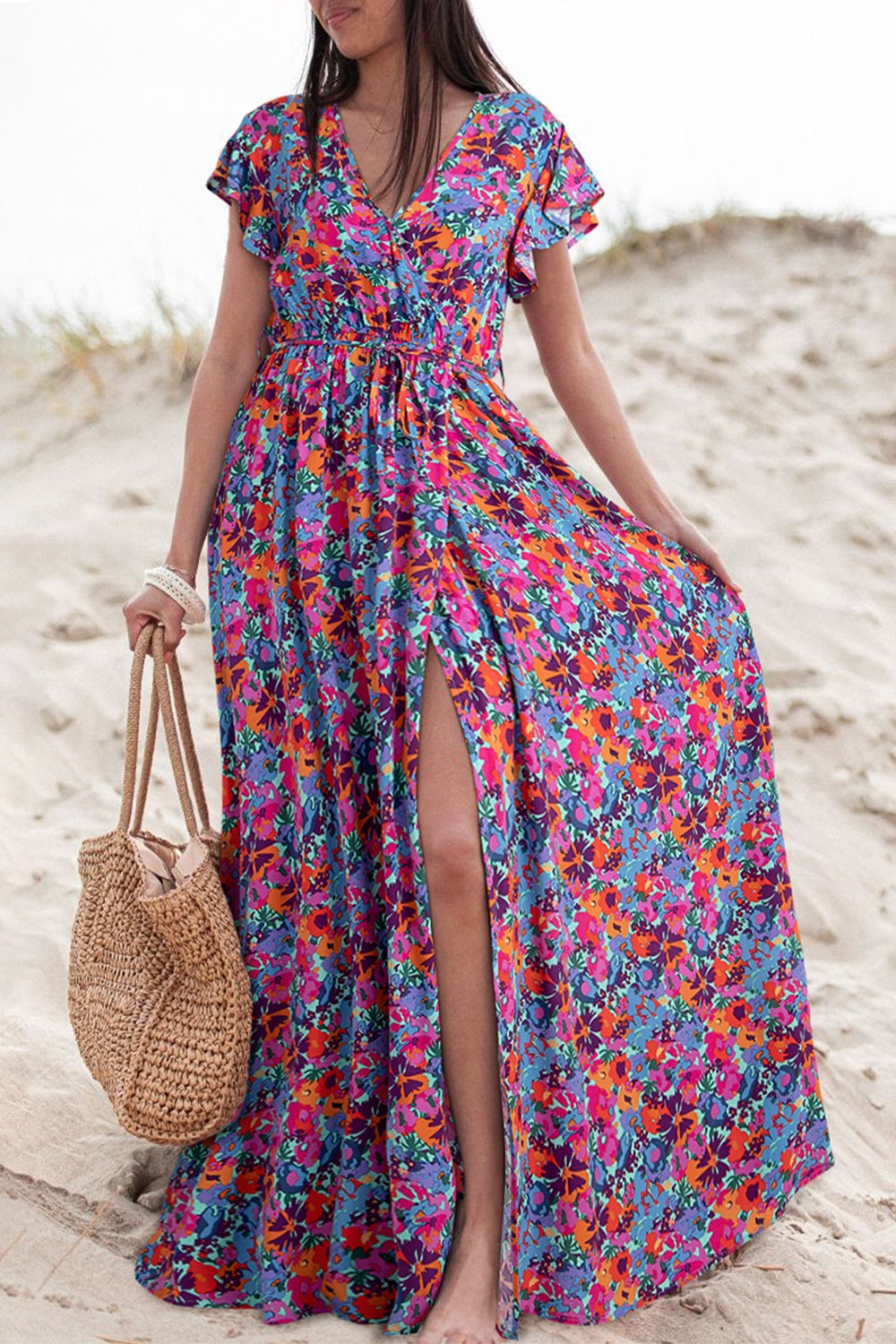 Ruth Cap Sleeve Maxi Dress