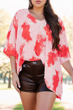 Load image into Gallery viewer, Sue Tie-Dye V-Neck Half Sleeve Blouse
