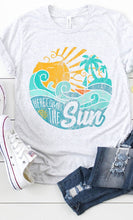 Load image into Gallery viewer, Vintage Here Comes the Sun Beach Graphic Tee
