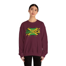 Load image into Gallery viewer, Jamaica Graphic Sweatshirt — Bold Reggae Flag Design
