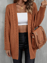 Load image into Gallery viewer, Angel Wings Warm Fall Mixed Knit Open Front Longline Cardigan
