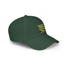 Load image into Gallery viewer, Low Profile Baseball Cap — "Wi Likkle But Wi Tallawah" Jamaican Flag Hat
