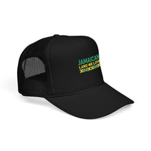Load image into Gallery viewer, Jamaican Land We Love Embroidered Trucker Hat
