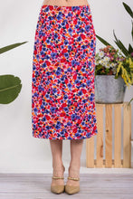 Load image into Gallery viewer, Celeste Floral A-Line Midi Skirt
