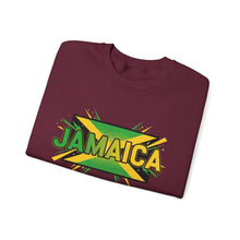 Load image into Gallery viewer, Jamaica Flag Graphic Sweatshirt — Retro Reggae Island Pride Crewneck
