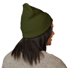 Load image into Gallery viewer, Jamaican Embroidered Cuffed Beanie — Reggae-Inspired Knit Hat
