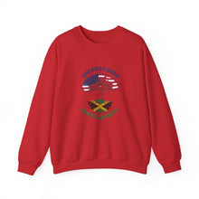 Load image into Gallery viewer, Crewneck Sweatshirt - "American Born Jamaican Roots" Flag Tree Design
