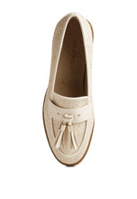 Load image into Gallery viewer, Foxford Tassle Detail Raffia Loafers
