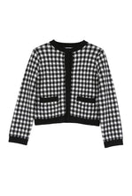 Load image into Gallery viewer, Bora Check knitted Jacket
