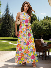 Load image into Gallery viewer, Grecian Neck Maxi Dress
