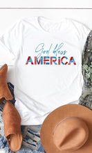 Load image into Gallery viewer, God Bless America Graphic Tee PLUS
