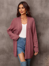 Load image into Gallery viewer, Angel Wings Warm Fall Mixed Knit Open Front Longline Cardigan
