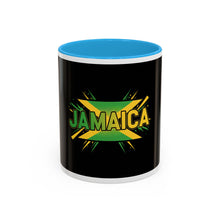 Load image into Gallery viewer, Jamaica Flag Two-Tone Accent Mug — 11oz/15oz
