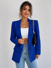 Load image into Gallery viewer, Khlie Shawl Collar Long Sleeve Blazer
