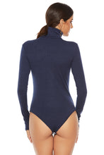 Load image into Gallery viewer, Ribbed Turtleneck Long Sleeve Bodysuit
