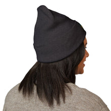 Load image into Gallery viewer, Jamaican Embroidered Cuffed Beanie — Reggae-Inspired Knit Hat
