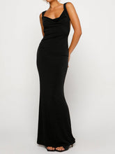 Load image into Gallery viewer, Kylie Backless Wide Strap Maxi Dress
