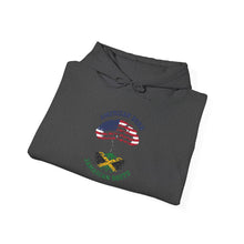 Load image into Gallery viewer, American Born Jamaican Roots Hoodie — Patriotic USA/Jamaica Flag Graphic
