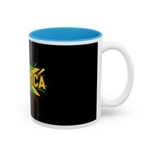 Load image into Gallery viewer, Jamaica Flag Two-Tone Accent Mug — 11oz/15oz

