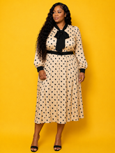 Load image into Gallery viewer, Black And Cream Heart Dress
