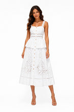 Load image into Gallery viewer, Valentina Mediterranean Charm Embroidered Midi Dress
