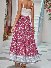 Load image into Gallery viewer, Tiered Printed Elastic Waist Skirt
