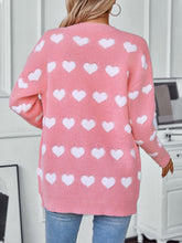 Load image into Gallery viewer, Heart V-Neck lCardigan
