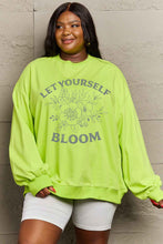 Load image into Gallery viewer, LET YOURSELF BLOOM Graphic Sweatshirt
