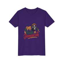 Load image into Gallery viewer, Youth Tee - "Mi Mada a Jamaican" Kids T‑Shirt
