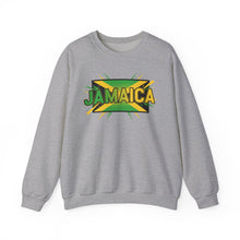 Load image into Gallery viewer, Jamaica Graphic Sweatshirt — Bold Reggae Flag Design
