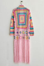 Load image into Gallery viewer, Fringe Tied Long Sleeve Cardigan
