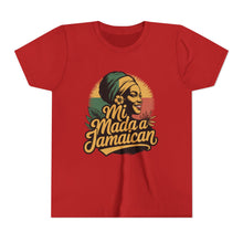 Load image into Gallery viewer, Youth Tee - "Mi Mada a Jamaican" Kids T‑Shirt
