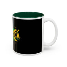 Load image into Gallery viewer, Jamaica Flag Two-Tone Accent Mug — 11oz/15oz
