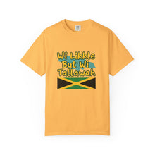 Load image into Gallery viewer, Jamaican Pride T-Shirt – "Wi Likkle But Wi Tallawah" Graphic Tee
