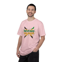 Load image into Gallery viewer, Out of Many One People T-Shirt — Jamaican Unity Flag Graphic Tee
