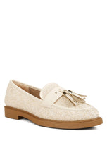 Load image into Gallery viewer, Foxford Tassle Detail Raffia Loafers
