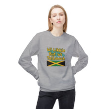 Load image into Gallery viewer, Crewneck Sweatshirt  "Wi Likkle But Wi Tallawah" Jamaican Flag
