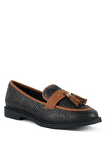 Load image into Gallery viewer, Foxford Tassle Detail Raffia Loafers
