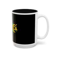 Load image into Gallery viewer, Jamaica Flag Two-Tone Accent Mug — 11oz/15oz
