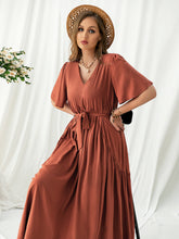 Load image into Gallery viewer, Kansas Flutter Sleeve Midi Dress
