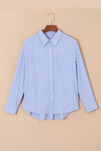 Load image into Gallery viewer, Striped Button Up Long Sleeve Shirt
