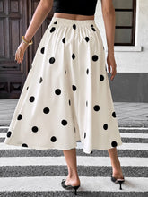 Load image into Gallery viewer, Krista Polka Dot Button Front Maxi Skirt
