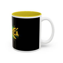 Load image into Gallery viewer, Jamaica Flag Two-Tone Accent Mug — 11oz/15oz
